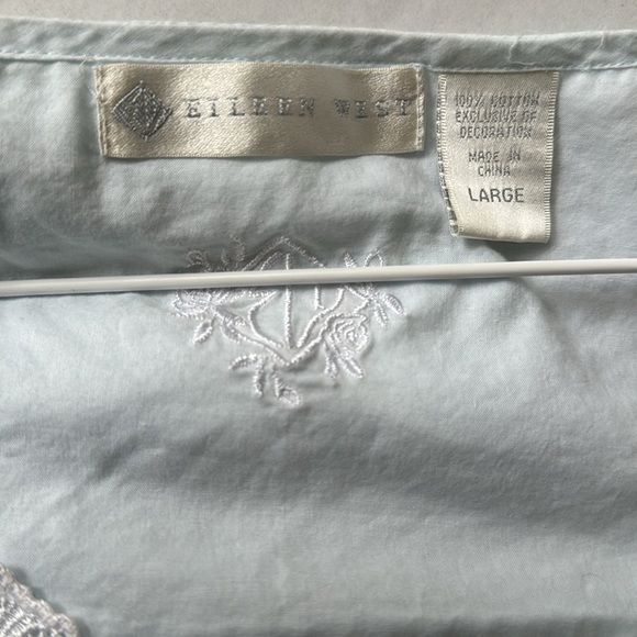 Eileen West vintage cotton robe with pockets size large - Picture 4 of 8